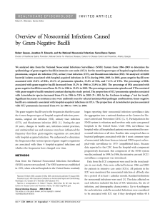 Overview of Nosocomial Infections Caused by Gram