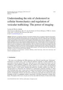Understanding the role of cholesterol in cellular biomechanics and