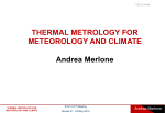 THERMAL METROLOGY FOR METEOROLOGY AND