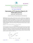 Fabrication of PN-Junction Diode by IC- Fabrication process