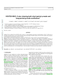 HS0702+ 6043: A star showing both short-period p