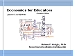Economics for Educators, Revised