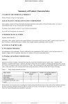 Summary of Product Characteristics