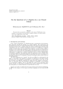 On the quotient of a b-Algebra by a non closed b