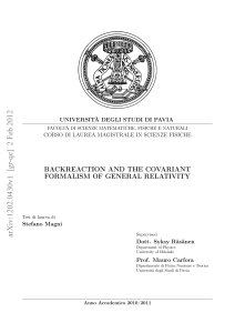 Backreaction and the Covariant Formalism of General Relativity