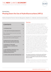 Phasing Down the Use of Hydrofluorocarbons (HFCs)