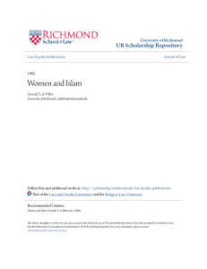 Women and Islam - UR Scholarship Repository