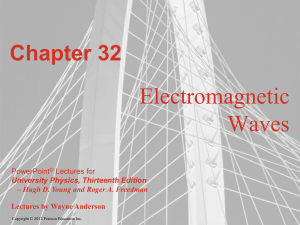 Ch. 32 Electromagnetic Waves