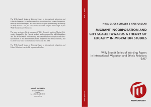 migrant incorporation and city scale: towards a theory of
