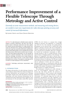 Performance Improvement of a Flexible Telescope Through