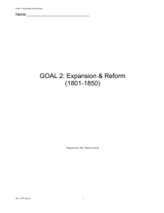 Goal 2 Expansion and Reform - pauledwards
