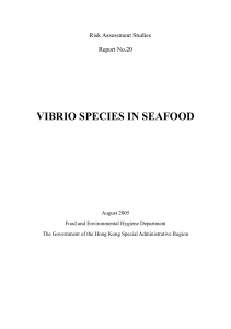 VIBRIO SPECIES IN SEAFOOD