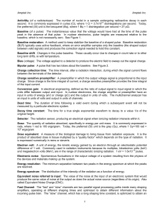 Amptek Inc. Amptek Inc. 1 Activitity (of a radioisotope): The number