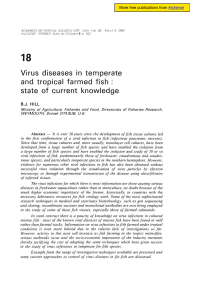 Virus diseases in temperate and tropical farmed - Archimer