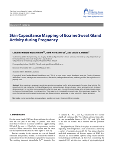 Skin Capacitance Mapping of Eccrine Sweat Gland Activity during