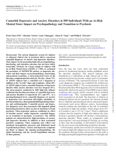 Comorbid Depressive and Anxiety Disorders in 509 Individuals With