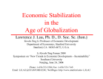 Economic Stabilization in the Age of Globalization