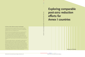 Exploring comparable post-2012 reduction efforts for Annex I