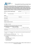 Young Adult Social Group Intake Form