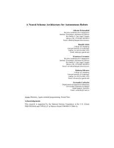 A Neural Schema Architecture for Autonomous Robots