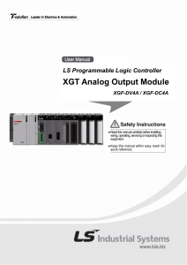 XGT Analog Output Module - Ana