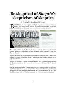 Be skeptical of Skeptic`s skepticism of skeptics