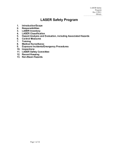 Laser Safety Program