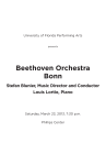 Beethoven Orchestra Bonn - University of Florida Performing Arts