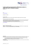 Light scattering experiments on Brownian motion in shear flow and