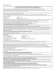 MEDICATION GUIDE Hydrocodone Bitartrate and Homatropine