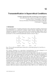 Transesterification in Supercritical Conditions