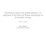 An application of the Stock and Watson methodology on the