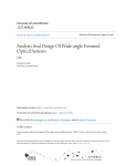 Analysis And Design Of Wide-angle Foveated Optical