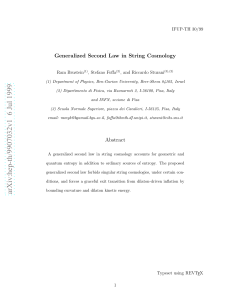 Generalized Second Law in String Cosmology