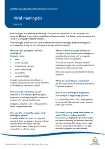 Viral meningitis