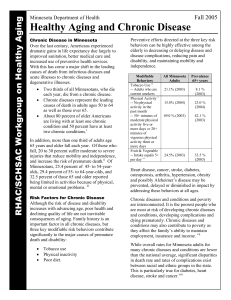 Healthy Aging and Chronic Disease