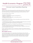 Capital Expenditure Reporting Fact Sheet (pdf 70Kb/2 pgs)