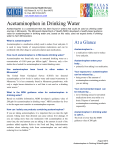 Information Sheet: Acetaminophen in Drinking Water (PDF)