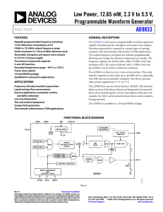 AnaDev AD9833, waveform generator, MSOP-10.pdf