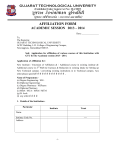 GTU Affiliation Form 2013-14