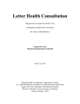 Oxford Community Center Playground Investigation and Site Visit, St. Paul, Letter Health Consultation, May 2010 (PDF: 206KB/10 pages)