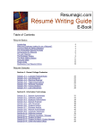 Resume Writing Guide