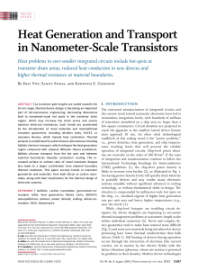 Heat Generation and Transport in Nanometer-Scale Transistors