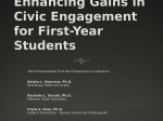 Enhancing Gains in Civic Engagement for First-Year Students