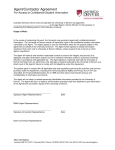 Agent/Contractor Agreement for Access to Confidential Student Information