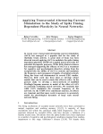 Applying Transcranial Alternating Current Stimulation to the Study of Spike Timing Dependent Plasticity in Neural Networks