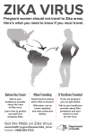 Zika Virus Travel Advisory for Pregnant Women (black and white)