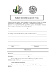 Public Information Request Form