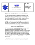 89-11 Field Internship Requirement for EMT-I Original and EMT-P Original Courses
