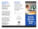 Directly Observed Therapy (DOT): Information for Health Care Providers